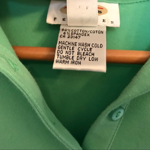 Talbots petite top 3/4 sleeve M green - Picture 3 of 5